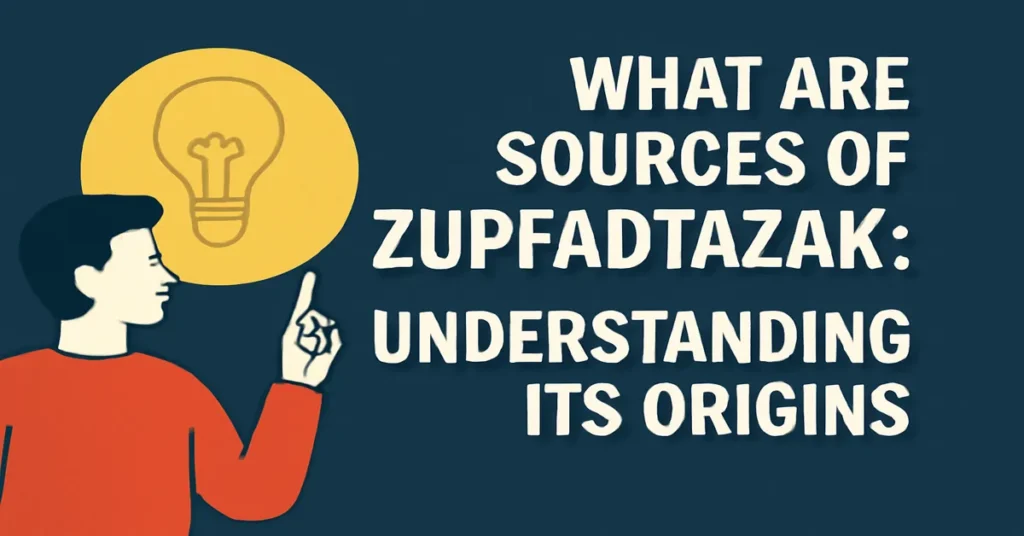What Are Sources of Zupfadtazak